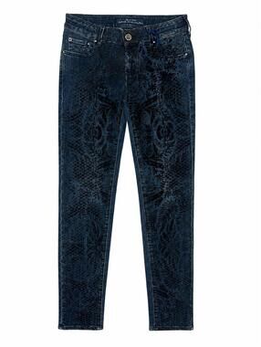 Jacob Cohën PW Jocelyn Slim Velvet Paisley Jean Women W28 US 6 | NWT